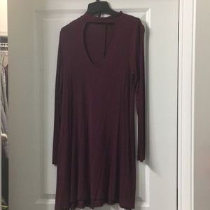 Maroon dress from Express